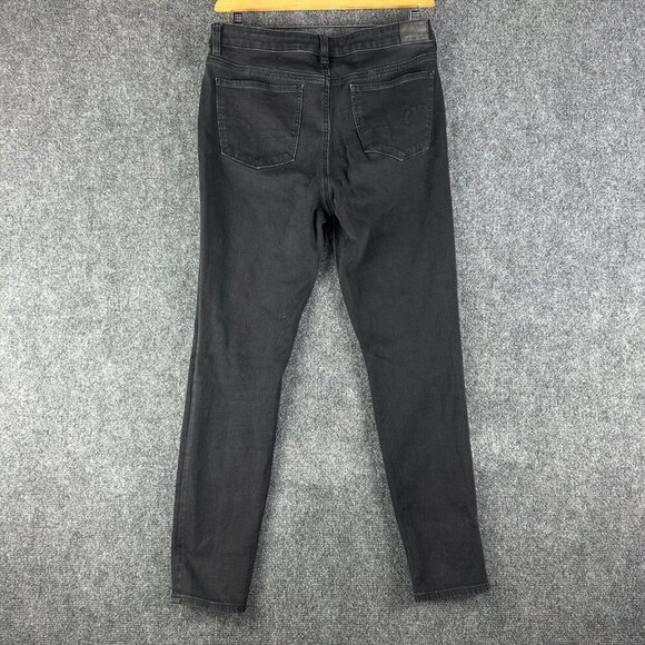 American Eagle Outfitters  Womens 30 The High Rise Jegging Black Cotton Stretch - Picture 7 of 9